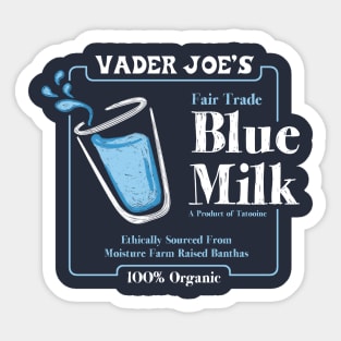 Vader Joe's Blue Milk Sticker